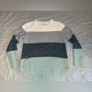 Pink Clover Colorblock Textured Knit Sweater – Size S – NWOT